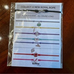 NWT Effy Black Infinity Charm Royal Rope Bracelet